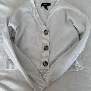White button up Forever 21 cardigan